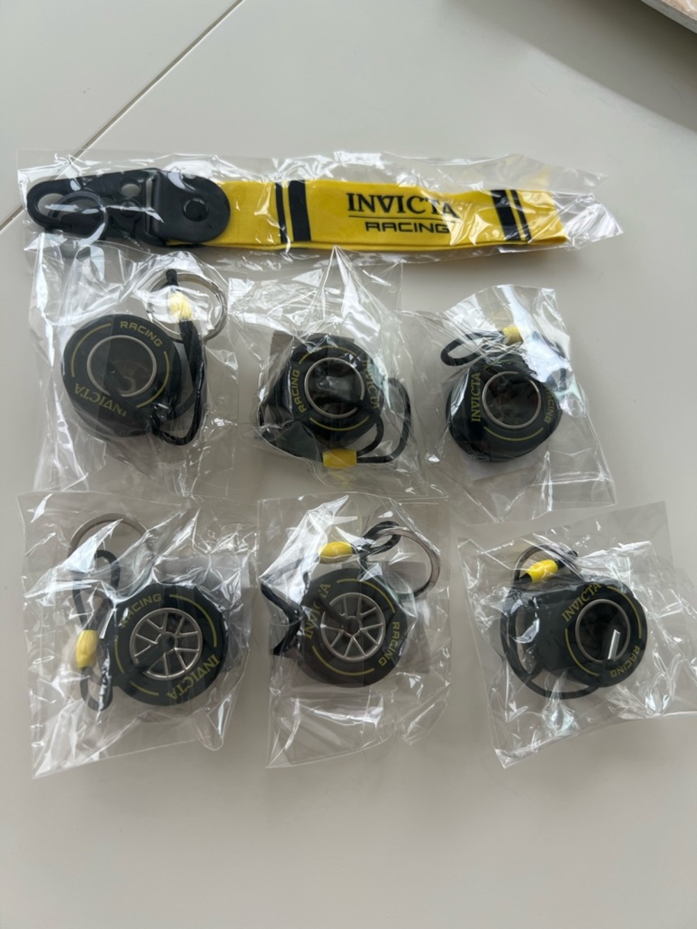 Invicta F1 Racing Keychain Bundle (7) New